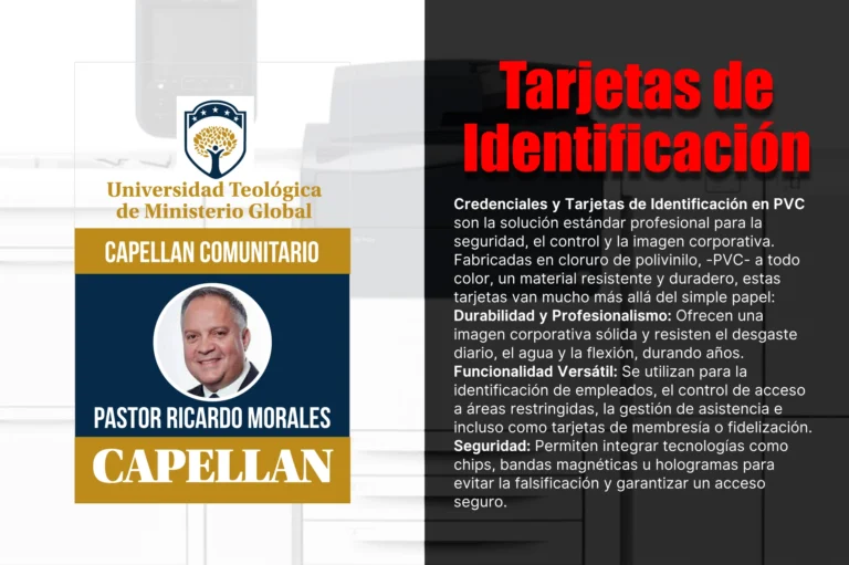 Tajetas de Identificacion